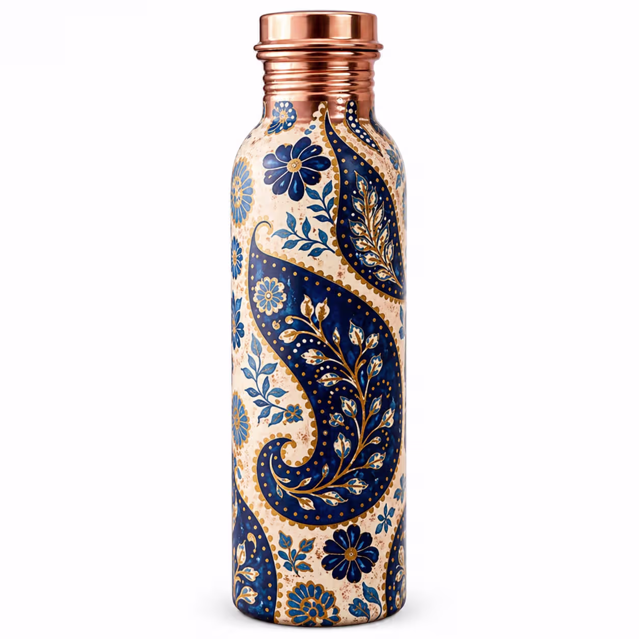 Pure Hammered Ayurvedic Copper Water Bottle (1000ml)