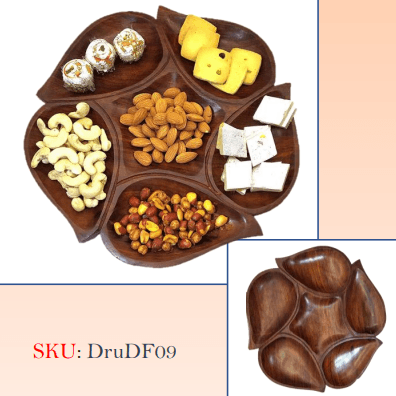 Solid Natural Acacia Wood Salad Serving Bowl with Servers