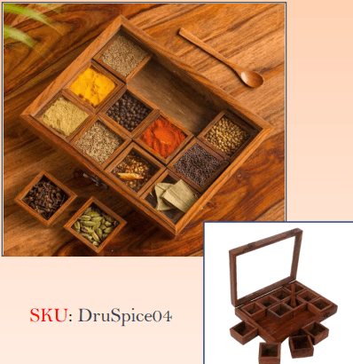 Traditional Hand-Carved Sheesham Wood Roti Casserole Box